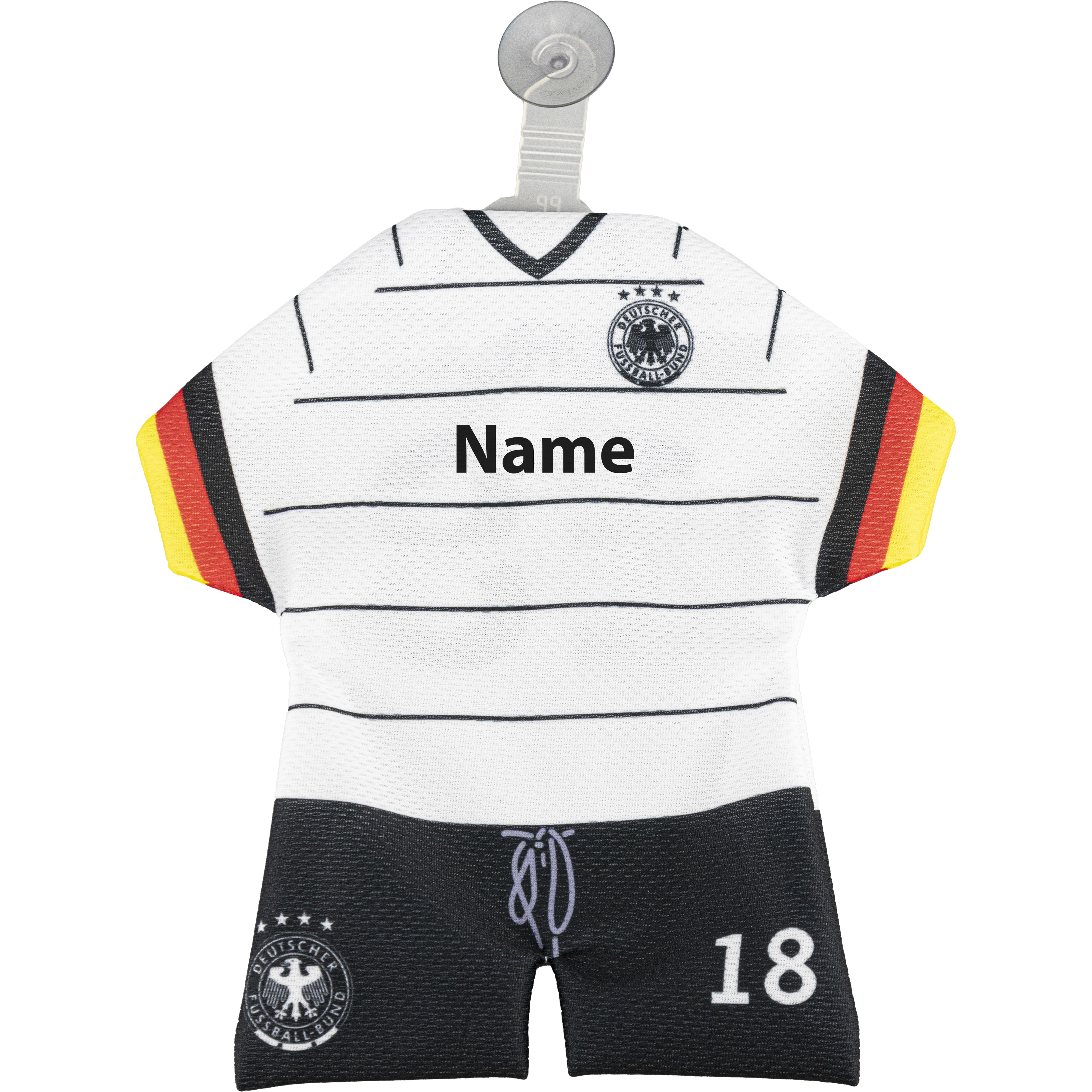Personnalisez entièrement votre mini maillot avec nom et numéro.
