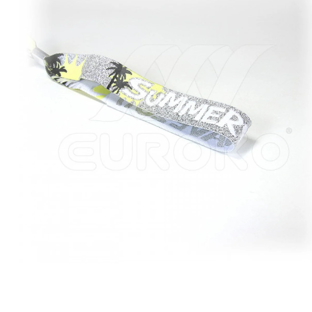 Premium weeftechniek met gouden en zilveren metallic draden mogelijk.