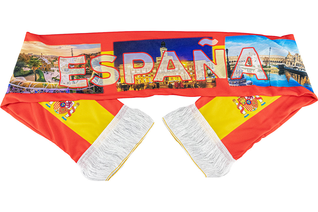 Personnalisez entièrement votre écharpe avec logos et couleurs.