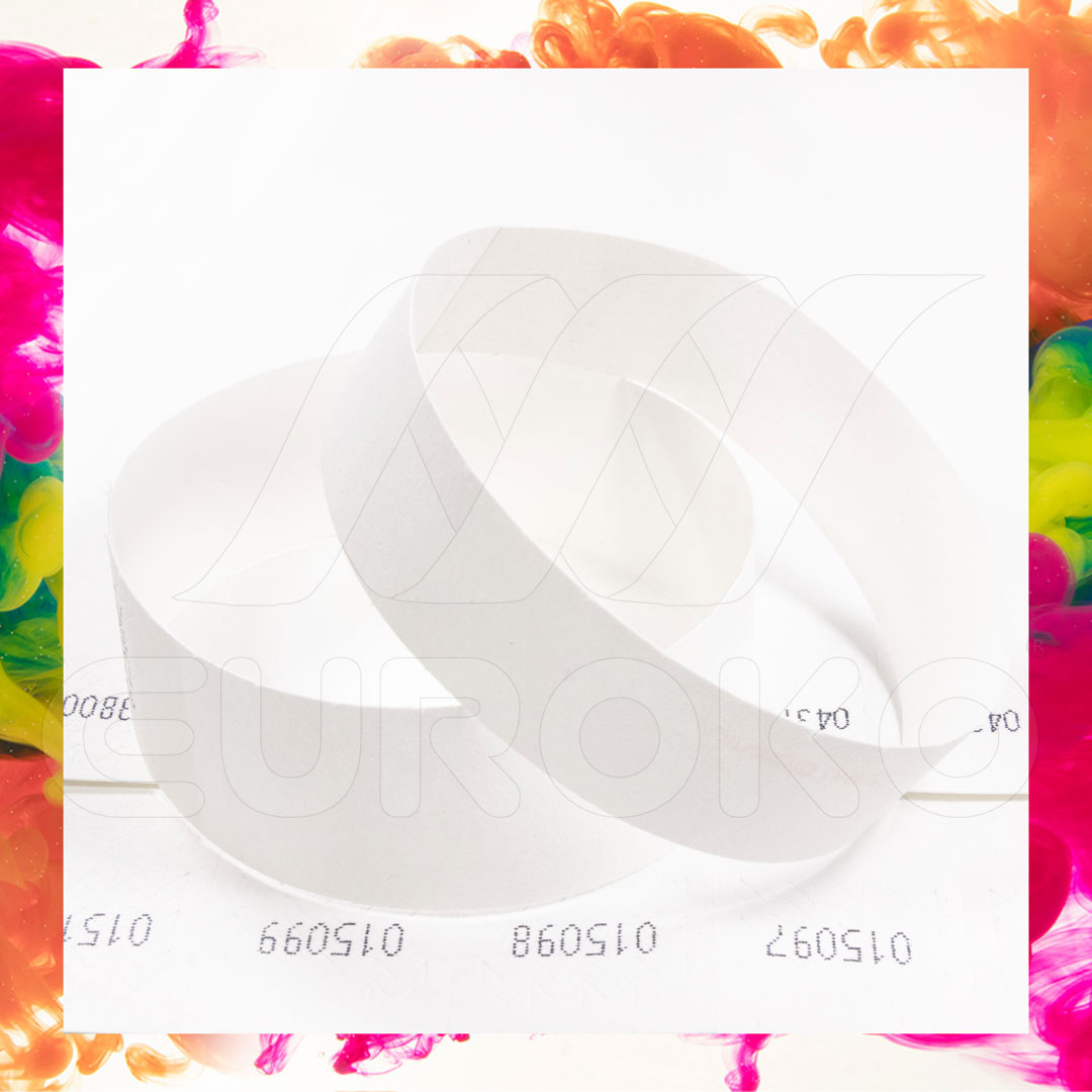 Print professionele polsbandjes direct met uw eigen laserprinter.