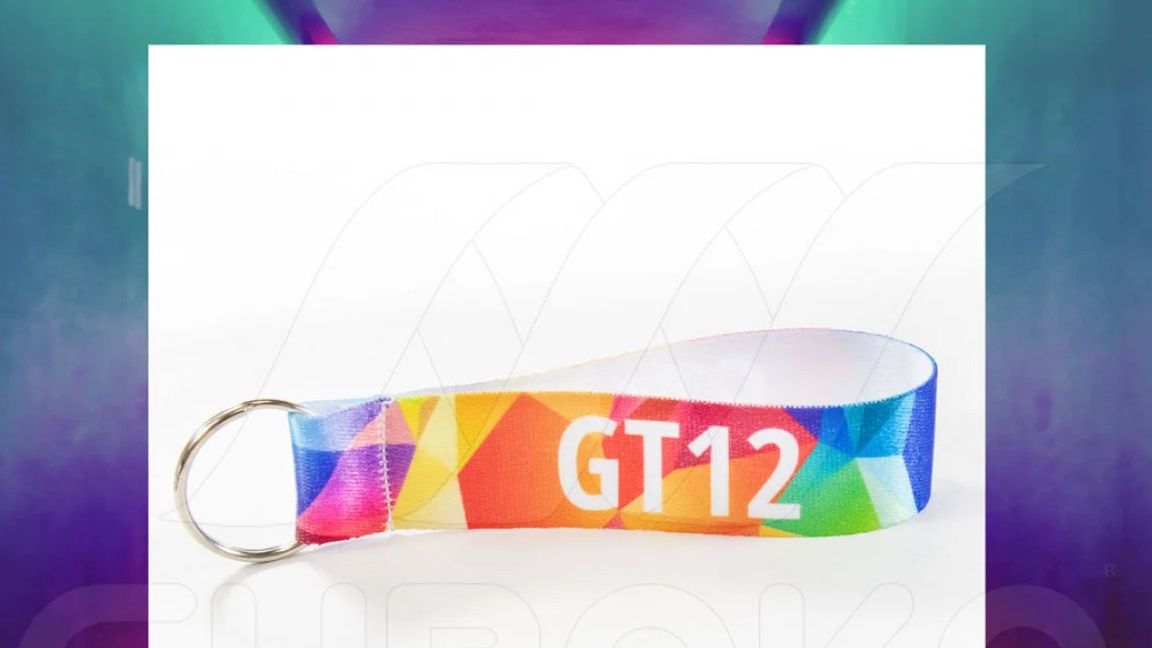 Maak uw mini lanyard uniek met full colour bedrukking naar wens.