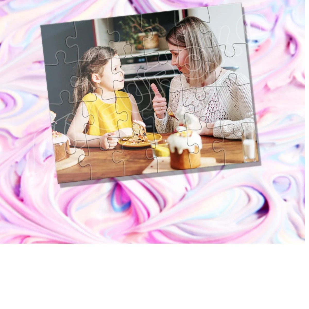 Creëer jouw unieke puzzel met persoonlijke foto's en herinneringen.