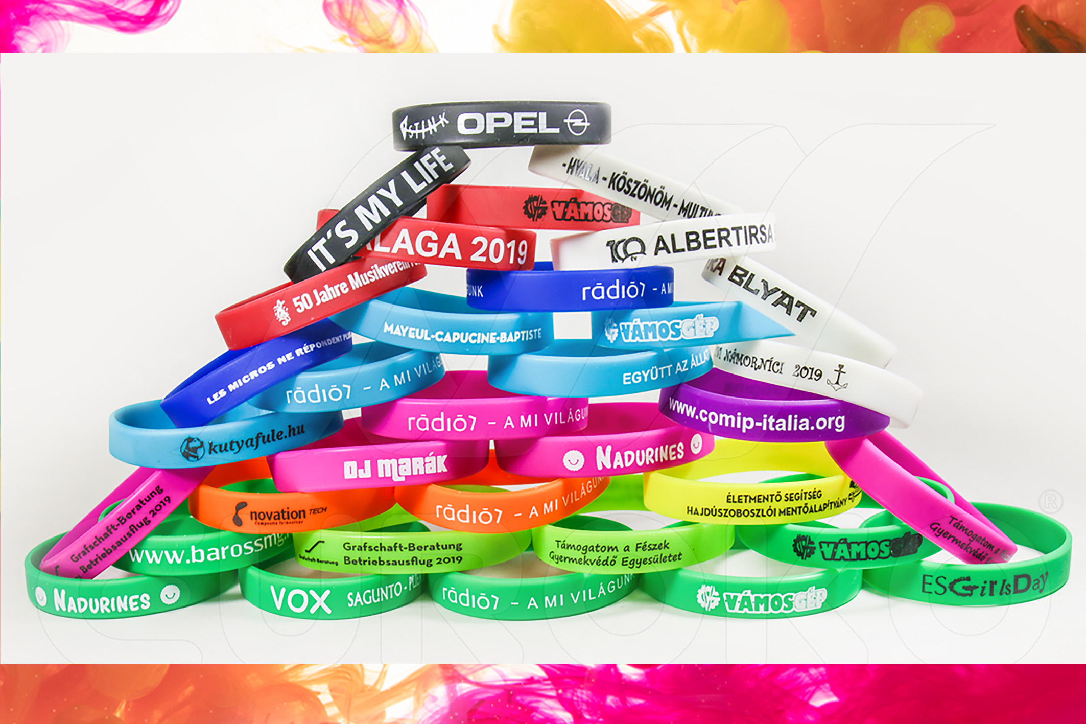 Choisissez parmi 14 couleurs éclatantes pour votre marque.