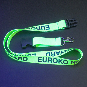 Bedrukte Neon Keycords met Gesp
