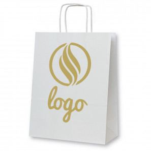 Sodorfüles ajándéktáska készítés, fehér