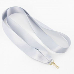 Blanco Keycord met Haak 25 mm