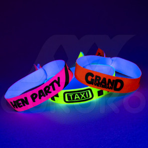 Neon textiel polsbandjes 15mm