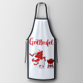 Kookschort met opdruk Grillduivel 60x90 cm