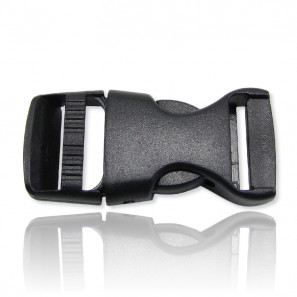 Boucle clip en plastique noire 20mm