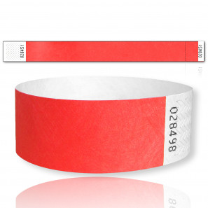 Bracelets Tyvek 25mm avec coupon détachable