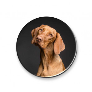 Magnets ronds en bois personnalisés 4.5cm