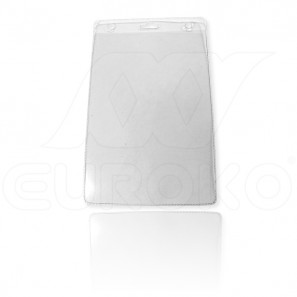 Porte-badge souple transparent 11x16 cm
