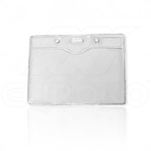 Porte badge vinyle souple 9x6 cm