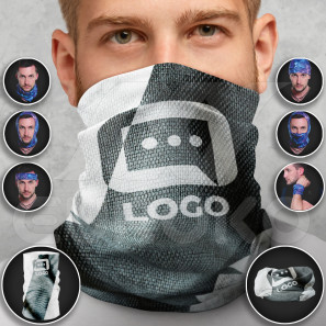 Tour de cou cache-cou tubulaire personnalisé 50x25 cm