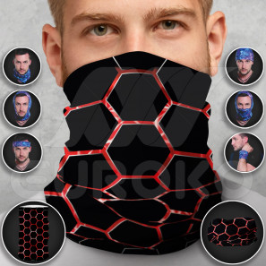 Tubular Scarf for Adults Hexagon