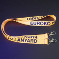 Lanyard fluo con doble mosqueton