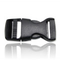 Boucle clip en plastique noire 20mm