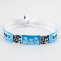 Bracelets en tissu personnalisés avec QR code 20mm