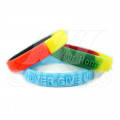 Bracelets silicone personnalisés en relief