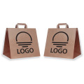Grands sacs papier kraft à poignées plates