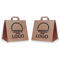 Grands sacs papier kraft à poignées plates
