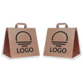 Grands sacs papier kraft à poignées plates