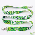 Lanyard écologique RPET double mousqueton