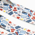 Lanyard football pré-imprimé avec mousqueton 20 mm