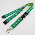 Lanyard tissé 20mm avec boucle et clip de sécurité