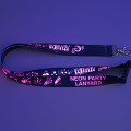 Lanyards néon personnalisés avec clip de sécurité