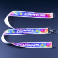 Lanyards personnalisés satin-polyester clip sécurité