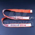 Lanyards personnalisés satin-polyester clip sécurité
