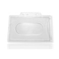 Porte badge rigide plastique 9x6 cm