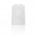 Porte-badge rigide plastique transparent 6x9 cm