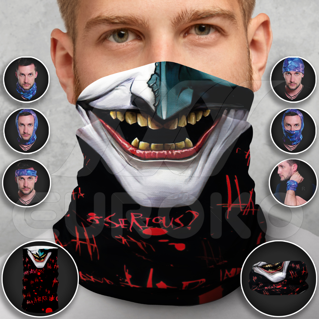 Hoogwaardige geprinte nekwarmer van OEKO-TEX gecertificeerd materiaal.