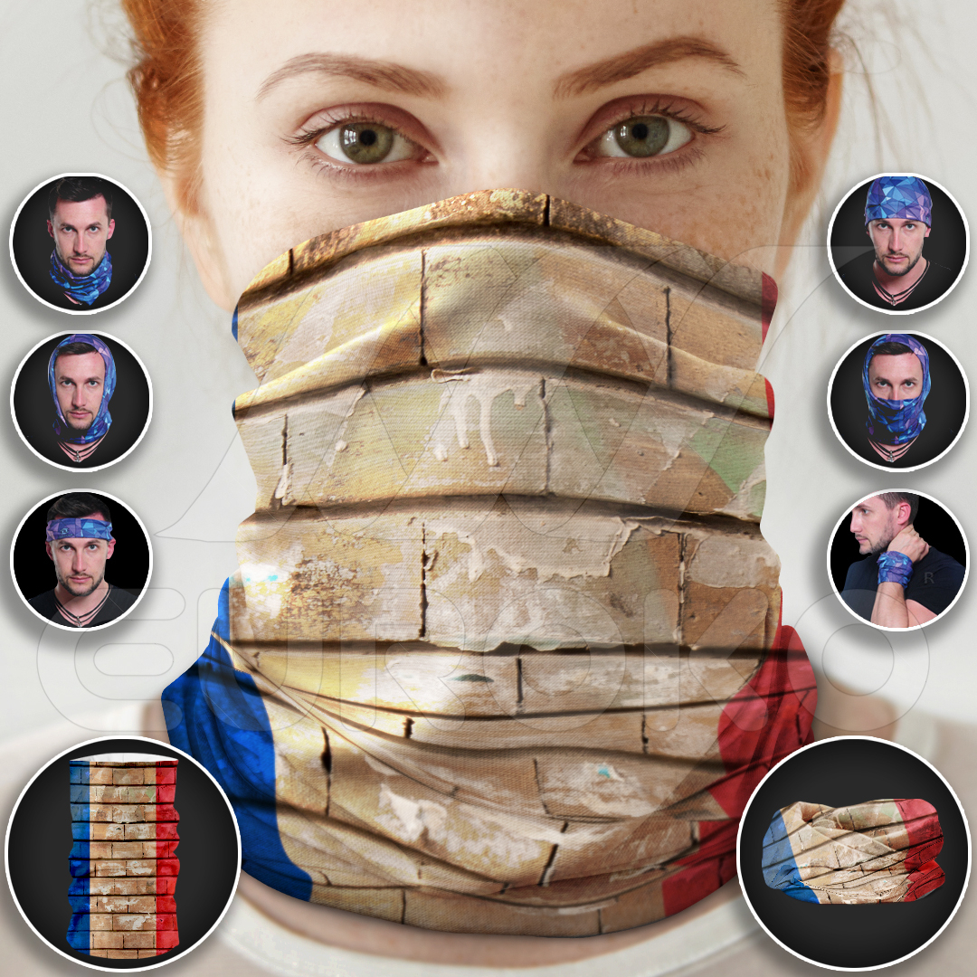 Arborez fièrement les couleurs françaises avec texture vieillie unique.