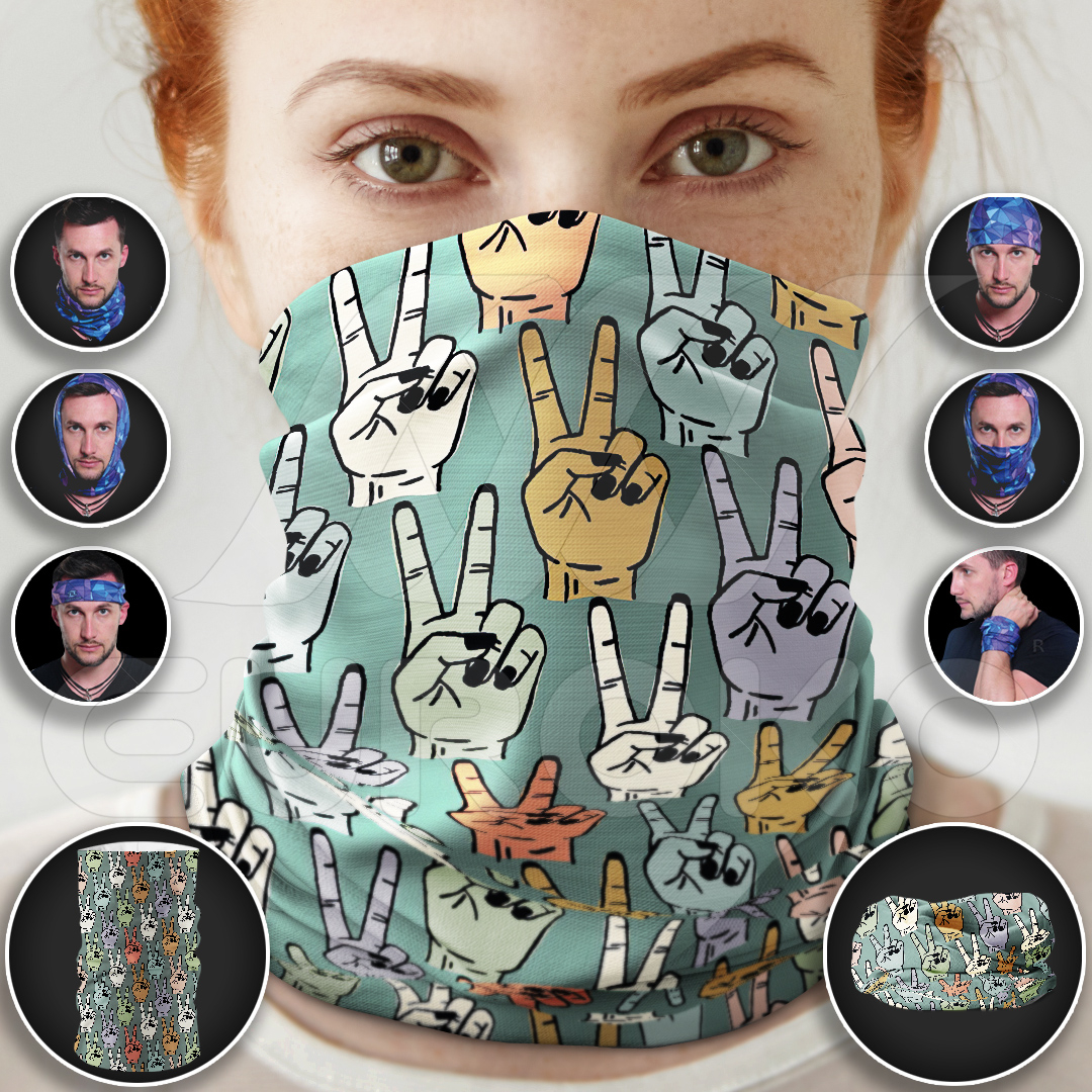 Un accessoire polyvalent : tour de cou, bandeau, masque et plus encore.