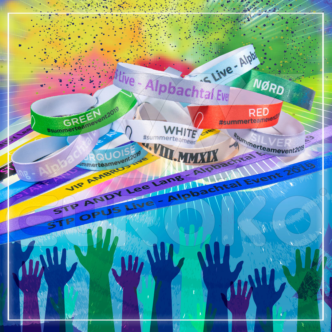 Veelzijdige polsbandjes voor elk evenement en toepassing.