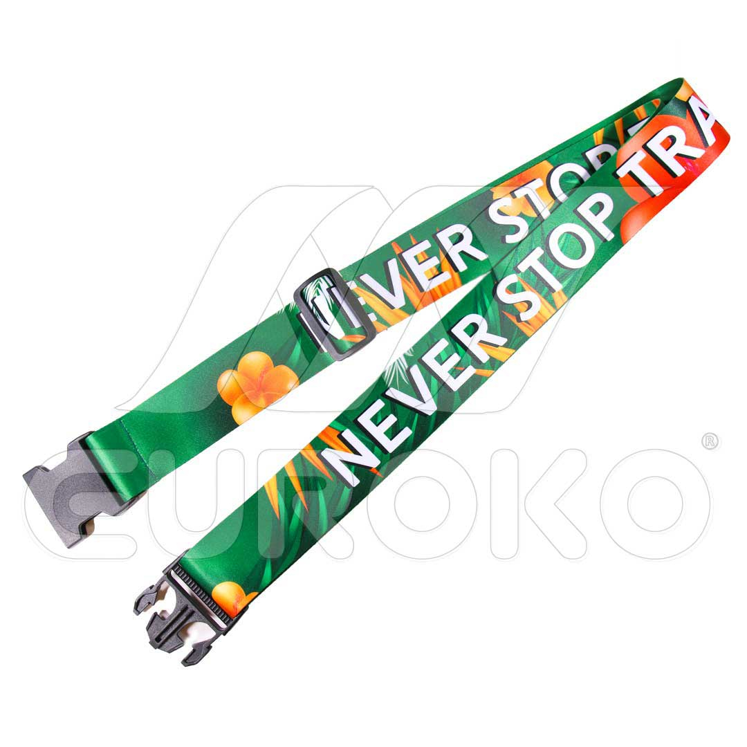 Stevige hardware en verstelbare gespen voor elk kofferformaat.