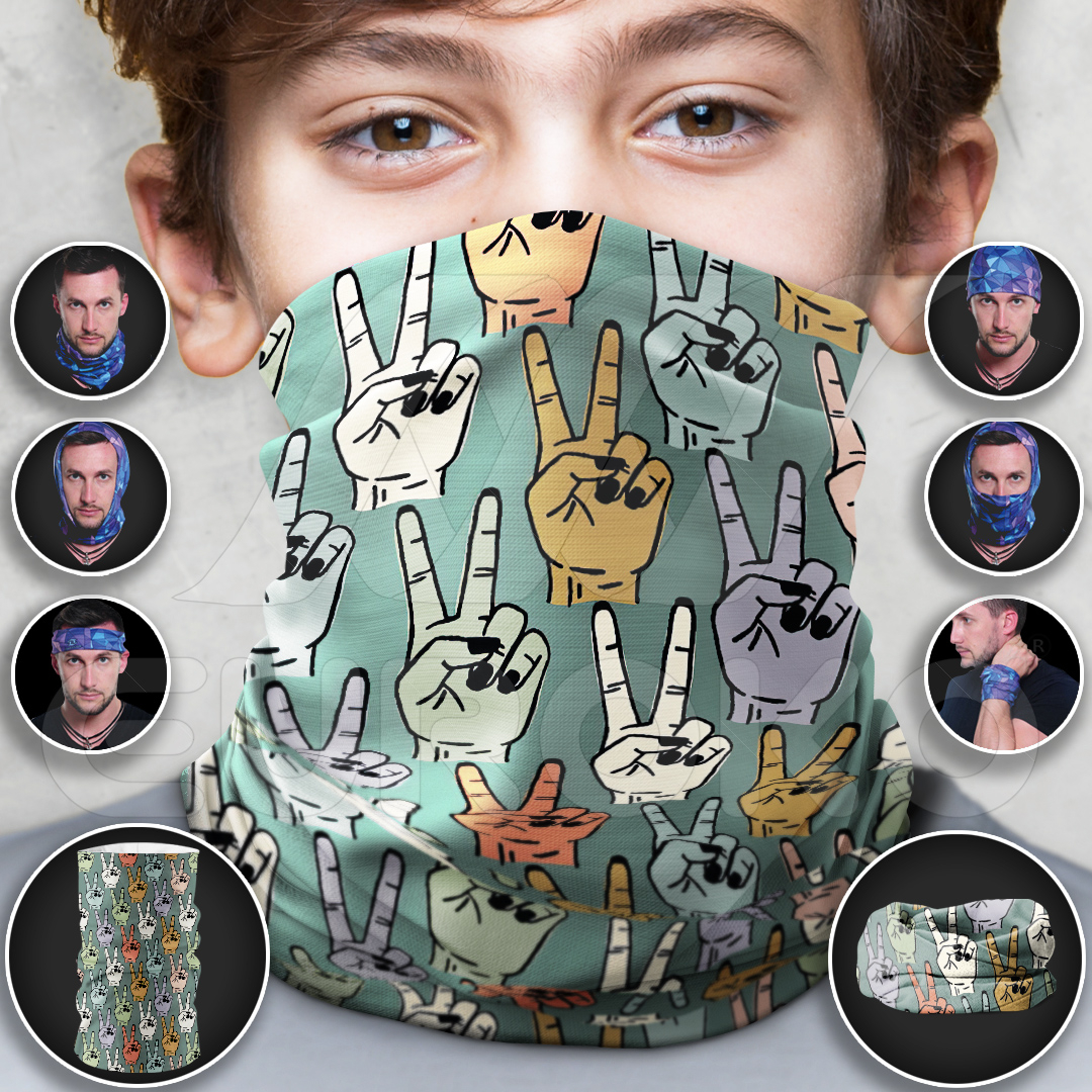 Motif Peace coloré et tendance pour un style positif au quotidien.