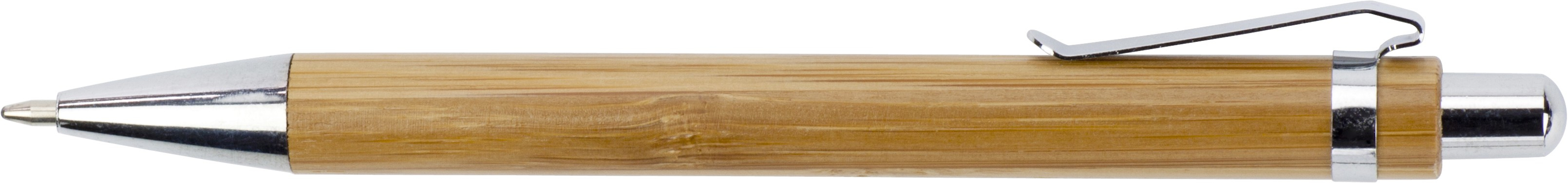 Natuurlijk bamboe met hoogwaardige metalen afwerking voor duurzaamheid.