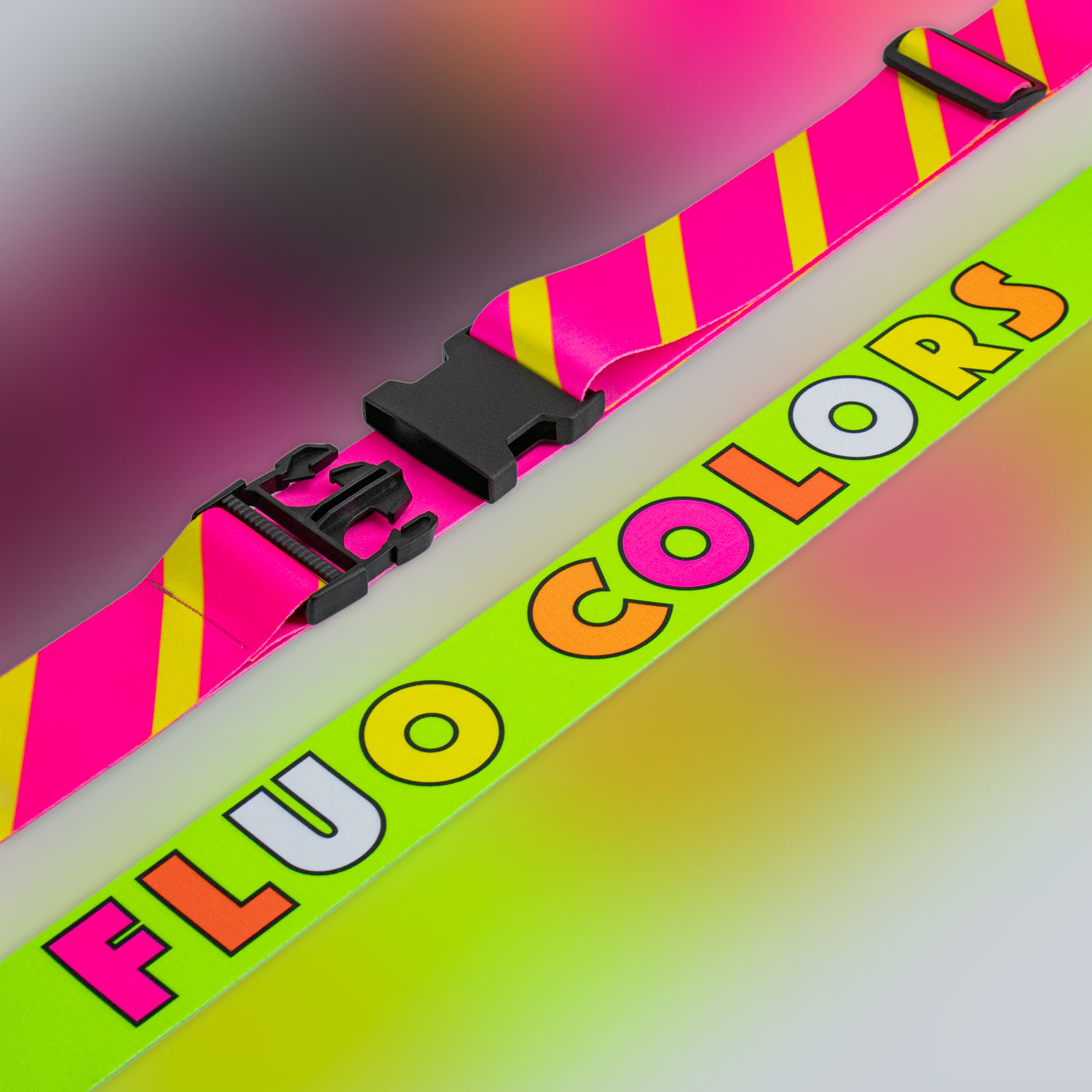 Imprimez votre logo en couleurs éclatantes sur cette sangle de 50mm.