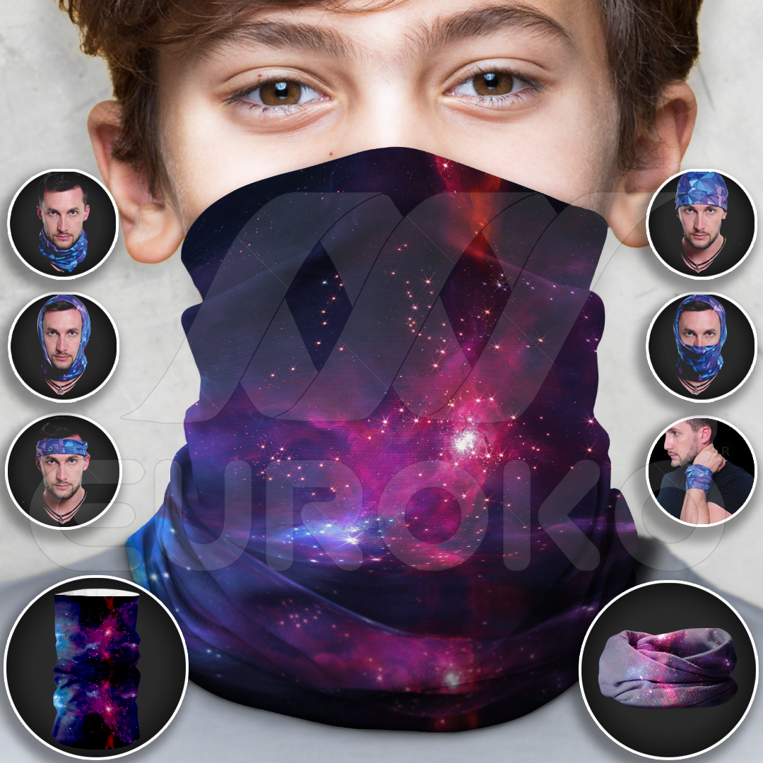 Transformez ce snood en 8 accessoires différents pour toutes les activités.