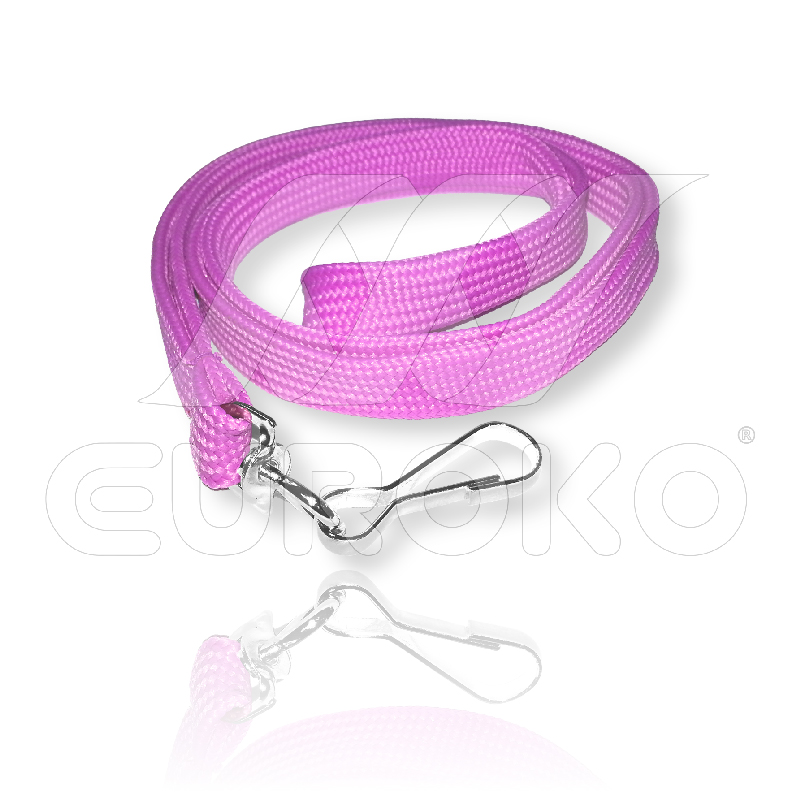 Ervaar het superieure draagcomfort van onze ronde, geweven keycords.