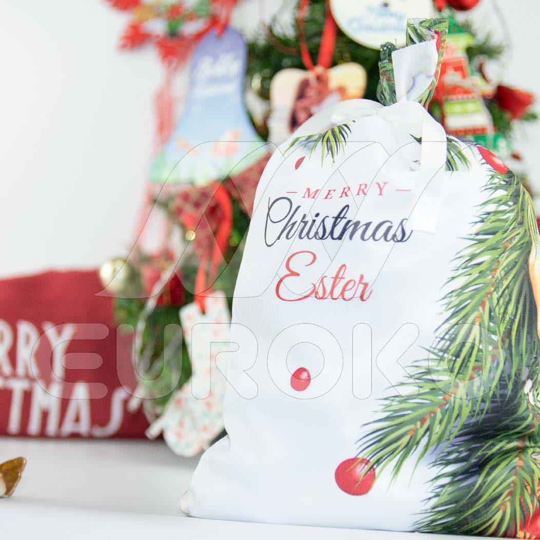 Hoogwaardige cadeauzak van veilig OEKO-TEX gecertificeerd materiaal.